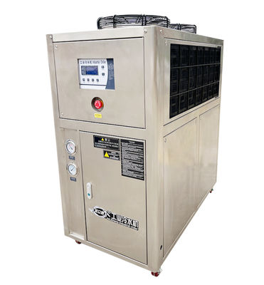 JLSB-5HP เครื่องทําความเย็นอุตสาหกรรมจากสแตนเลส สําหรับอุปกรณ์อิเล็กทรอนิกส์ทางเคมีทางการแพทย์