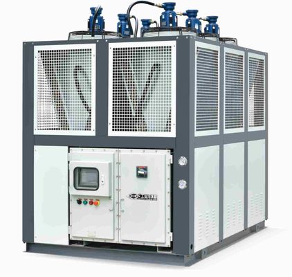 JLSF-60AD เครื่องทําความเย็นด้วยอากาศแบบสกรู เครื่องทําความเย็นกันระเบิดสําหรับอุตสาหกรรมเคมี