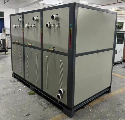 JLSS-60HP เครื่องทําความเย็นอุตสาหกรรมขนาดใหญ่ที่ทําความเย็นด้วยน้ํา พร้อมระบบควบคุม 3 ระบบ PLC