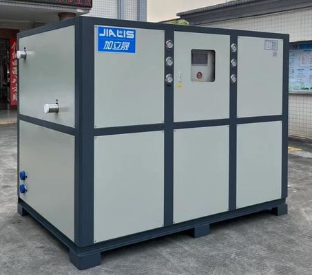 JLSS-50HP เครื่องทําความเย็นน้ําเย็นน้ําเสียงต่ํา เครื่องทําความเย็นน้ําอุตสาหกรรม PLC