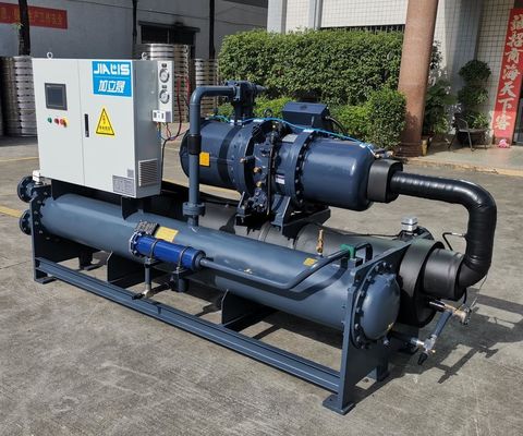 JLSW-115D เครื่องเย็นสกรูเย็นด้วยน้ํา พร้อมเครื่องควบคุมไมโครโปรเซสเซอร์ PLC