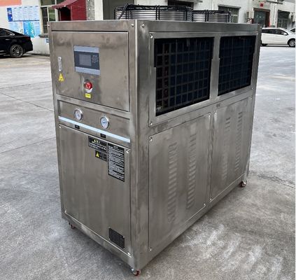 JLSB-6HP Scroll สแตนเลส เครื่องทําน้ําเย็นด้วย PLC Microprocessor Controller
