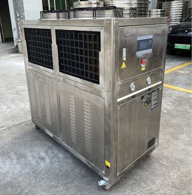 JLSB-6HP Scroll สแตนเลส เครื่องทําน้ําเย็นด้วย PLC Microprocessor Controller