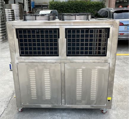 JLSB-6HP Scroll สแตนเลส เครื่องทําน้ําเย็นด้วย PLC Microprocessor Controller