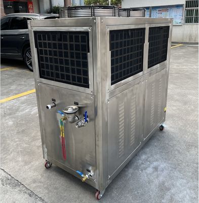 JLSB-6HP Scroll สแตนเลส เครื่องทําน้ําเย็นด้วย PLC Microprocessor Controller