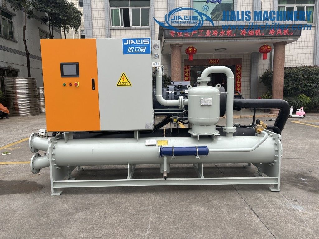 JLSW-170D เครื่องทําความเย็นอากาศต่ํา เครื่องทําความเย็นน้ํากลิกอลแบบสกรู